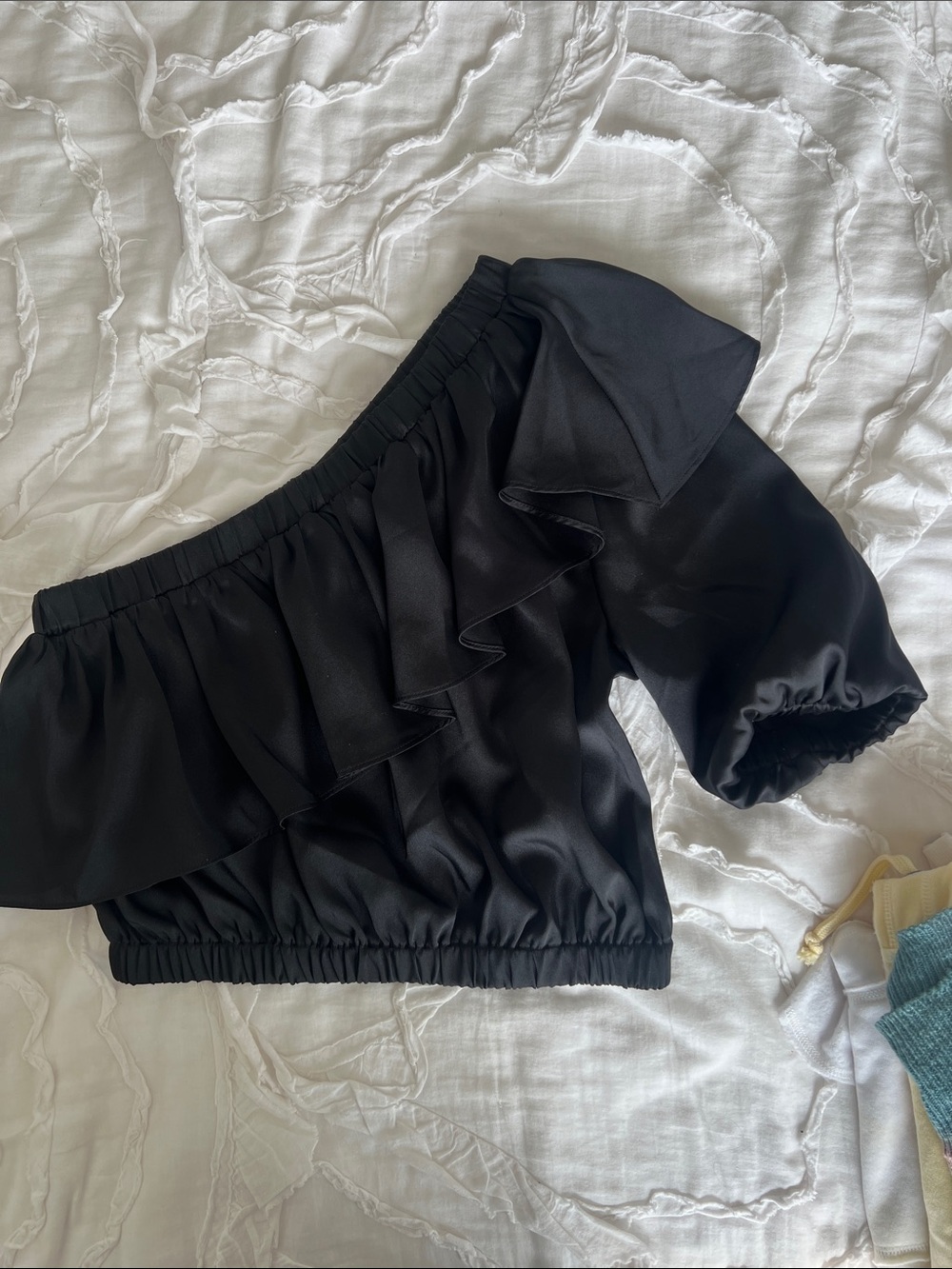 Express Black Satin-Look Shirt